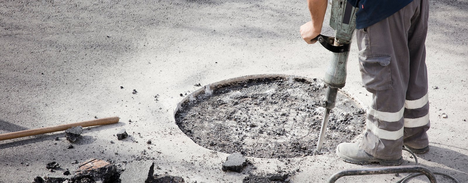 jackhammer hands asphalt worker logging underground portable electric generator 1