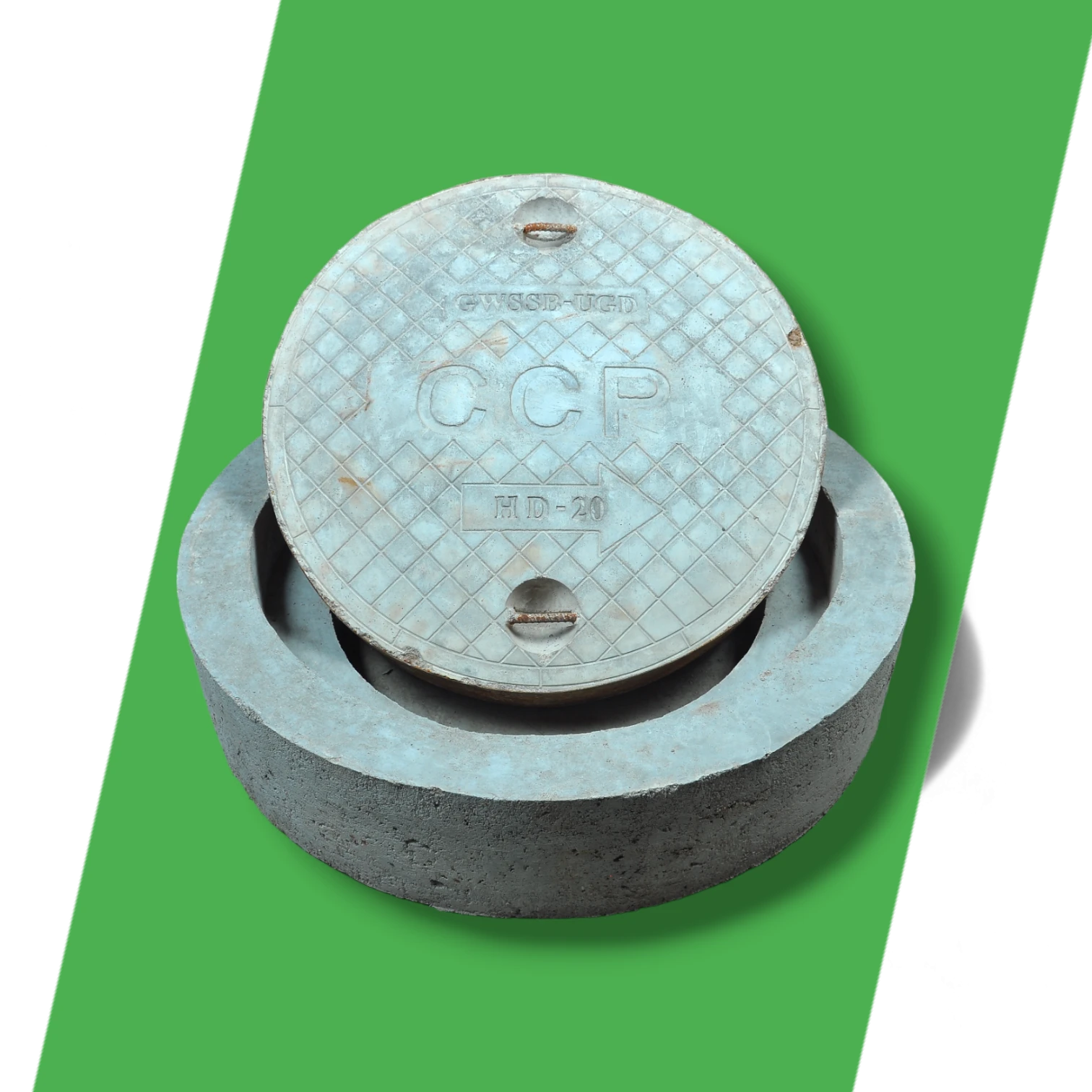 Precast concrete sewer cover